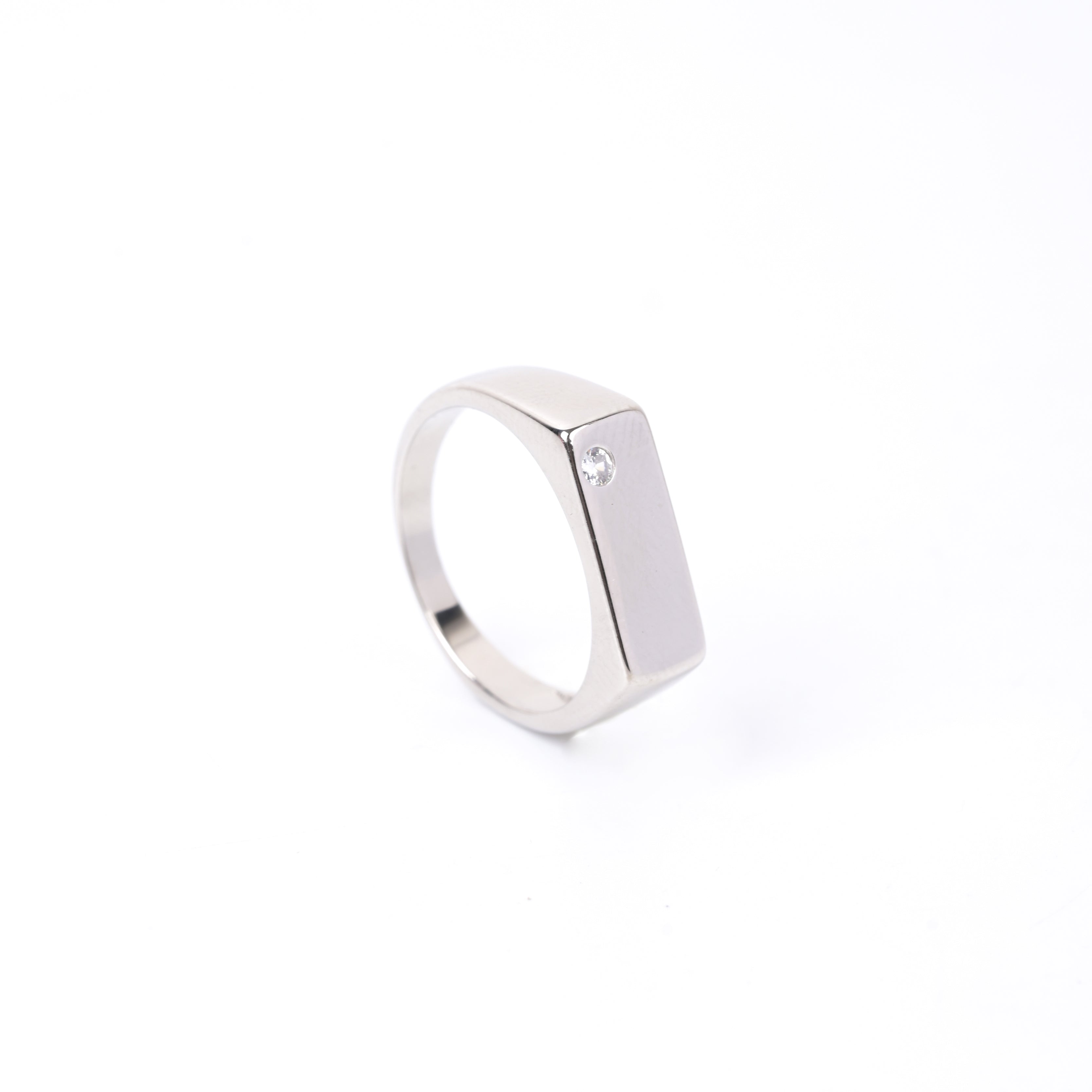 Sleek Sentinel 925 Silver Ring