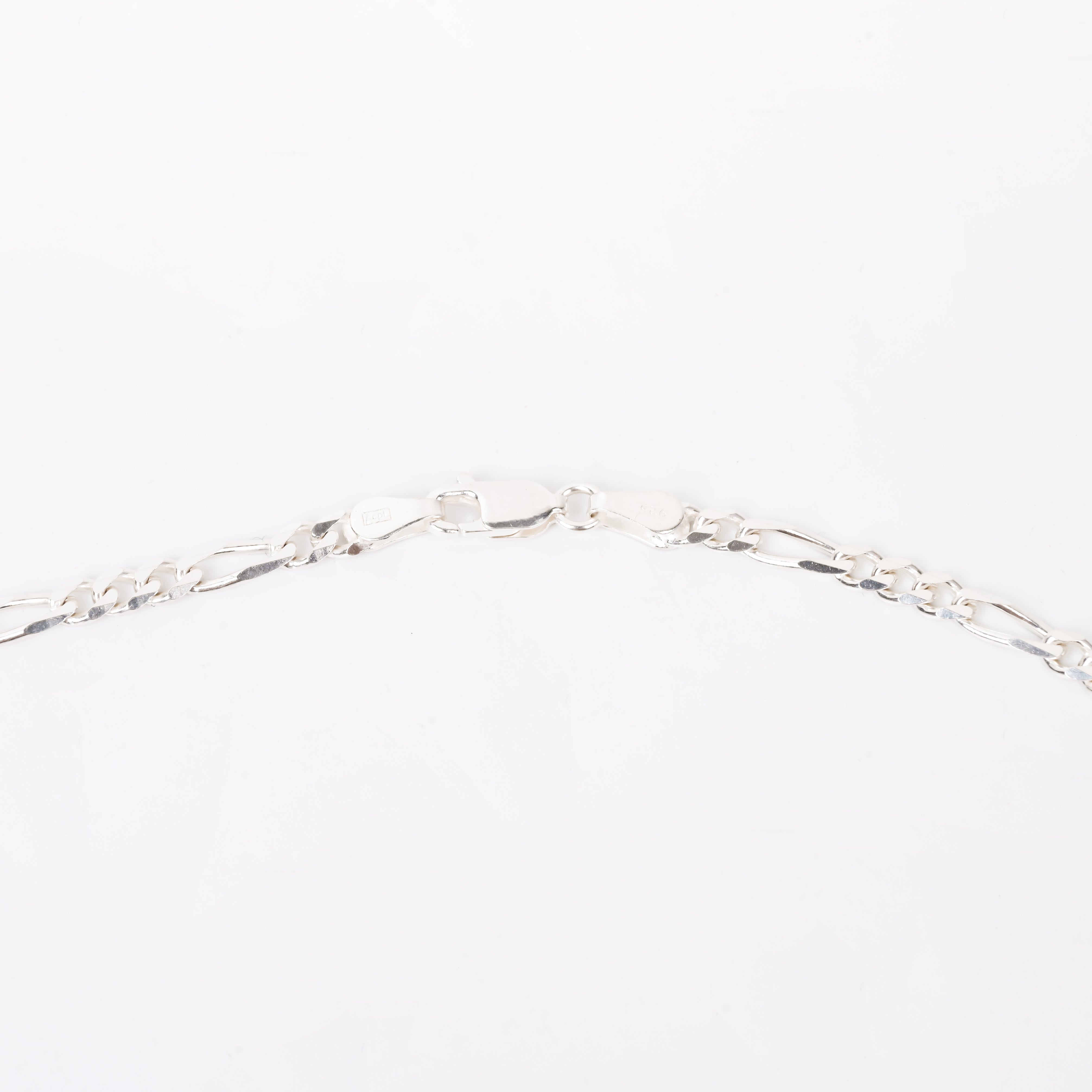 925 Sterling Silver Figaro Neck Chain