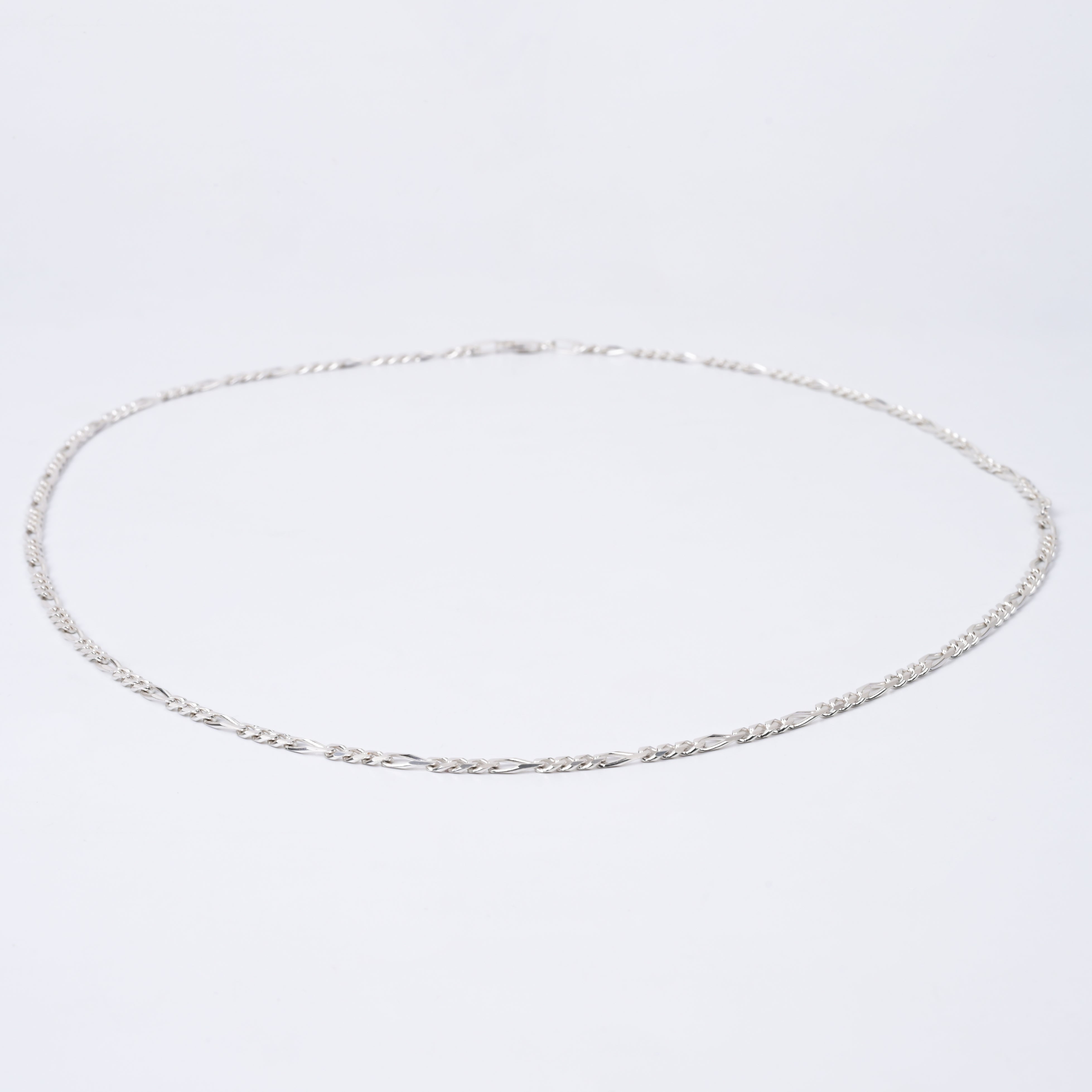 925 Sterling Silver Figaro Neck Chain