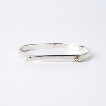 Gleaming Elegance Cuff 925 Silver Kada