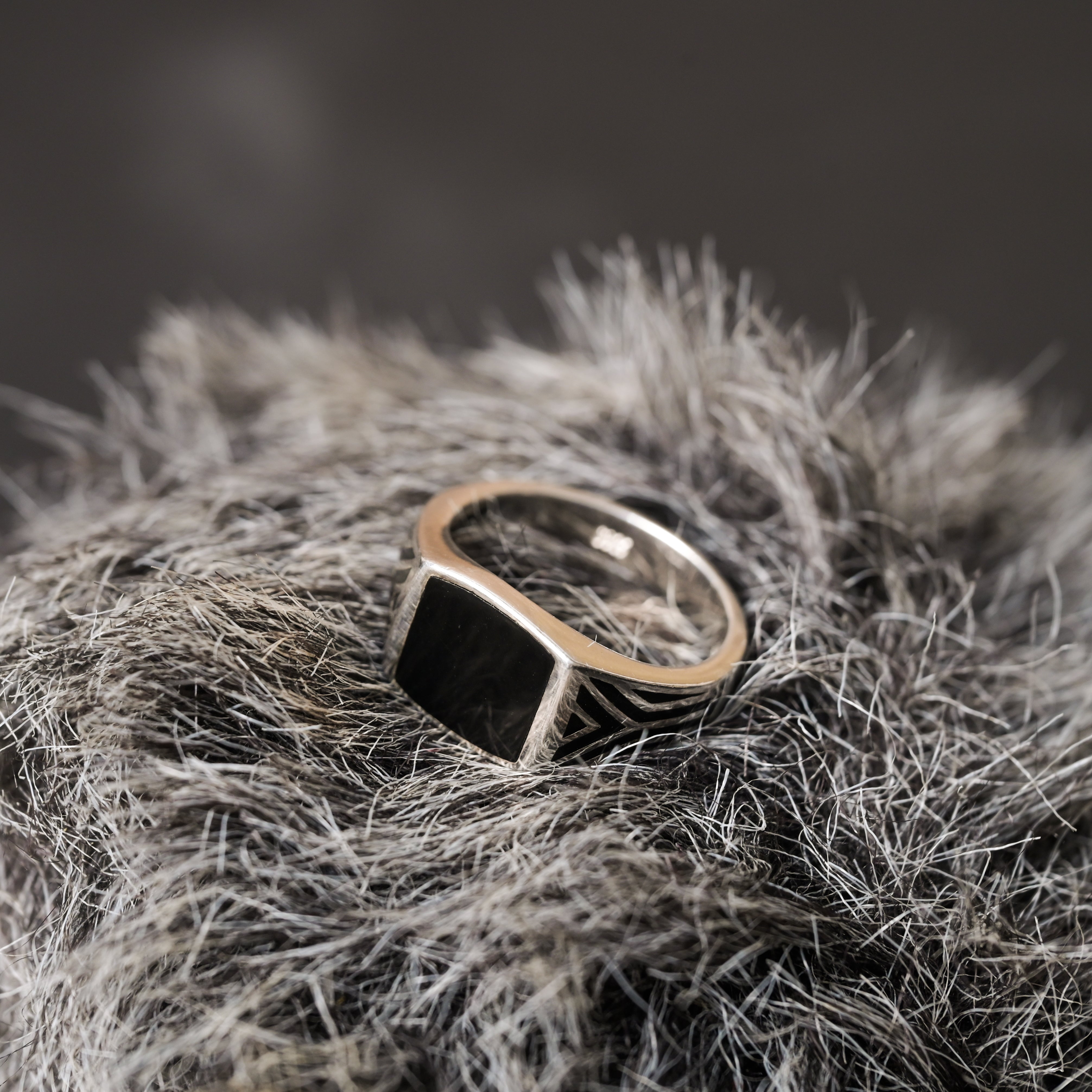 Midnight Valor Onyx 925 Silver Ring