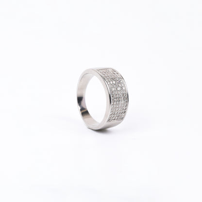 Shimmering Classic CZ 925 Silver Ring